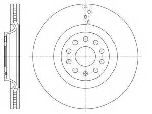 Гальмівний диск ROADHOUSE 6148510 на VW PASSAT (362)