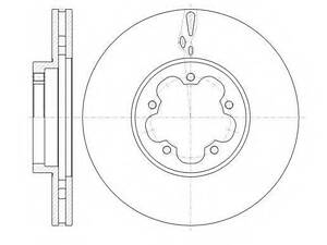 Гальмівний диск ROADHOUSE 6146010 на FORD TRANSIT фургон