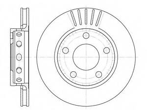 Гальмівний диск ROADHOUSE 683510 на AUDI A4 седан (8D2, B5)