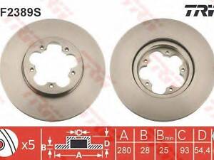 Гальмівний диск TRW DF2389S на FORD TRANSIT автобус