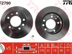 Гальмівний диск TRW DF2790 на MERCEDES-BENZ SPRINTER 2-t автобус (901, 902)