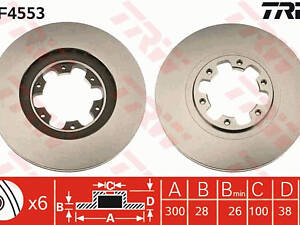 Гальмівний диск TRW DF4553