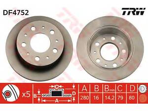 Гальмівний диск TRW DF4752 на FIAT DUCATO фургон (250, 290)