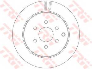 Гальмівний диск TRW DF6289 на NISSAN ARMADA (R51)