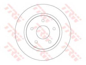 Гальмівний диск TRW DF6325 на DODGE JC