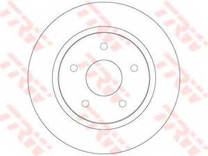 Гальмівний диск TRW DF6325 на DODGE JC