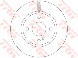 Гальмівний диск TRW DF6399 на FORD AUSTRALIA FIESTA Наклонная задняя часть (WT)