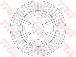 Гальмівний диск TRW DF6425 на NISSAN FRONTIER / NP300 (D40)