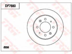 Гальмівний диск TRW DF7680 на KIA SPECTRA седан (LD)