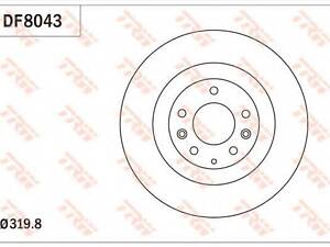 Гальмівний диск TRW DF8043 на MAZDA CX-7 (ER)