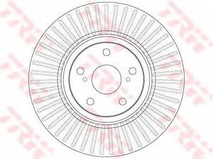 Гальмівний диск TRW DF6268 на TOYOTA AVENSIS седан (ZRT27, ADT27)