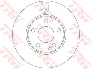 Гальмівний диск TRW DF6548 на MERCEDES-BENZ B-CLASS (W246, W242)