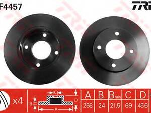 Гальмівний диск TRW DF4457 на HAIMA (FAW) 2