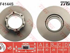 Гальмівний диск TRW DF4144S на MERCEDES-BENZ T2/LN1 фургон/универсал