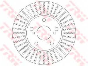 Гальмівний диск TRW DF6679 на TOYOTA COROLLA ALTIS седан (NRE18_, ZRE17_, ZRE18_, NDE18_)