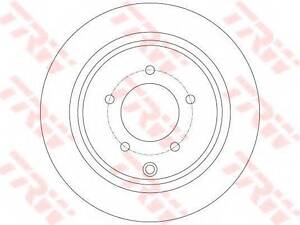 Гальмівний диск TRW DF6177 на MITSUBISHI OUTLANDER SPORT (GA_W_)