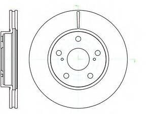Тормозной диск Woking (D61122.10) WOKING D6112210 на TOYOTA AXIO/ALTIS седан (_E12J_, _E12T_)