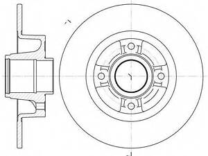 Тормозной диск Woking (D6750.00) WOKING D675000 RENAULT MODUS/GRAND MODUS (F/JP0_)