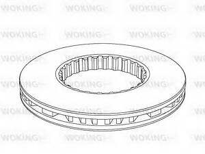 Тормозной диск Woking (NSA1146.20) WOKING NSA114620 на VOLVO FH 12