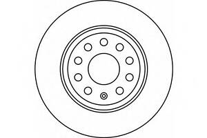 Гальмівний диск зад. A3/Octavia/ Golf V-VI/Superb/Passat 03- (282x12)
