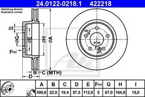 Тормозной диск зад. Мерседес (W124), E (W210), (R129) 2.8-7.3 01.91-12.01