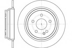 Гальмівний диск зад. Vito (639) 03- (296x10)
