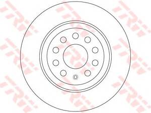 Гальмівний диск зад.Passat/Tiguan/Golf/Sharan/Touran/Kodiaq/Superb 15-