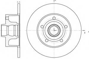 Гальмівний диск задн. A4/A6 98-04