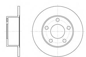 Гальмівний диск задн. Audi 100/A6/Passat/Superb (88-08)