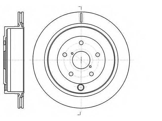 Тормозной диск задн. Tribeca 05-14 WOKING D6104210 на SUBARU TRIBECA (B9)