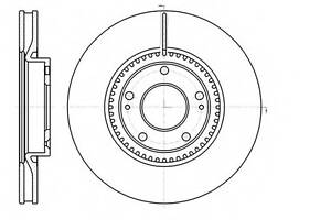 Гальмівний дискпередній вент. Hyundai I30 /Kia Cee'D/ Cerato III 1.4-2.6 11 - (300x28)