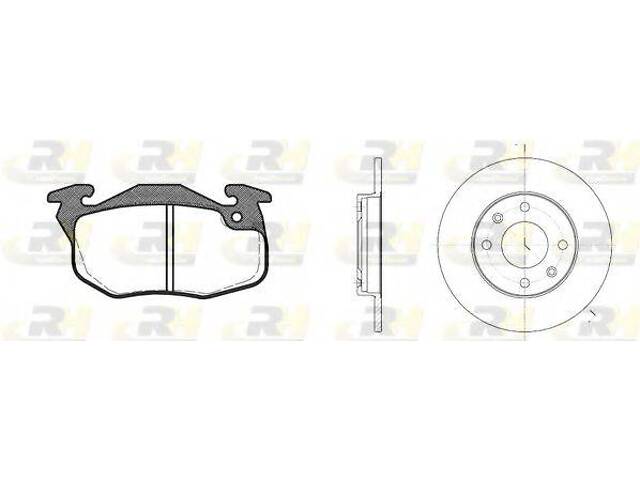 Гальмівний комплект (Диски RH 6130.00 + Колодки RH 2192.12) ROADHOUSE 819203 на PEUGEOT 205 (741A/C)