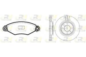 Гальмівний комплект (Диски RH 6144.10 + Колодки RH 2643.01) ROADHOUSE 864305 на RENAULT KANGOO (KC0/1_)