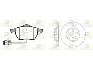 Гальмівний комплект (Диски RH 6328.10 + Колодки RH 2390.02) ROADHOUSE 839001 на AUDI 100 седан (4A, C4)