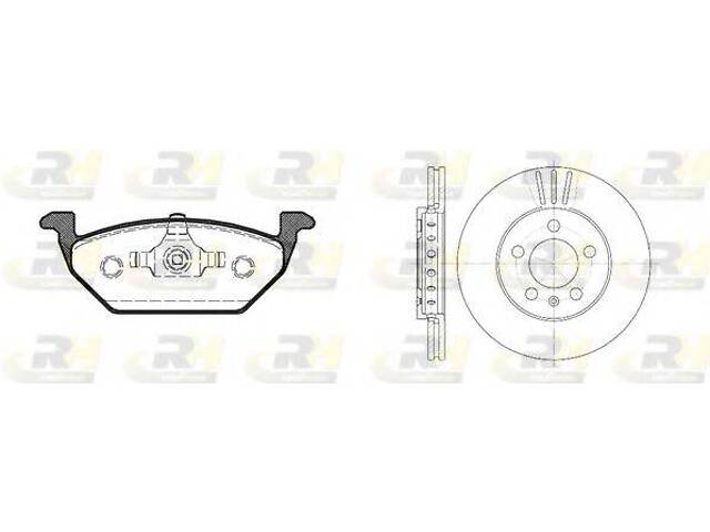 Гальмівний комплект (Диски RH 6545.10 + Колодки RH 2633.20) ROADHOUSE 863307 на SEAT IBIZA V (6J5, 6P5)