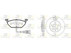 Гальмівний комплект (Диски RH 6545.10 + Колодки RH 2633.21) ROADHOUSE 863309 на AUDI A3 (8L1)