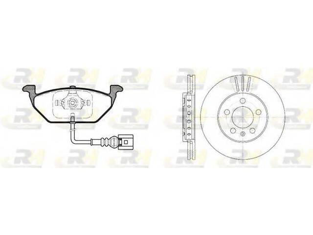 Гальмівний комплект (Диски RH 6545.10 + Колодки RH 2633.41) ROADHOUSE 863310 на AUDI A2 (8Z0)