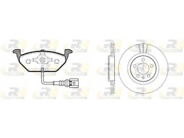 Гальмівний комплект (Диски RH 6546.10 + Колодки RH 2633.21) ROADHOUSE 863301 на AUDI A3 (8L1)