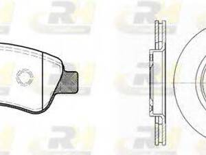 Гальмівний комплект (Диски RH 6603.10 + Колодки RH 2840.10) ROADHOUSE 884000 на CITROËN BERLINGO (MF)