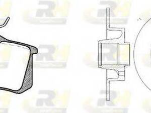 Гальмівний комплект (Диски RH 6750.00 + Колодки RH 2263.10) ROADHOUSE 826307 на RENAULT TWINGO II (CN0_)