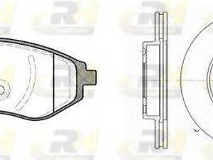 Гальмівний комплект (Диски RH 6655.10 + Колодки RH 2986.00) ROADHOUSE 898600 на DAEWOO KALOS (KLAS)