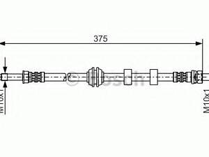 Гальмівний шланг BOSCH 1987476626 на FORD COUGAR (EC_)