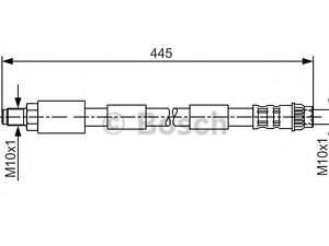 Гальмівний шланг BOSCH 1987476912 на CITROËN C4 купе (LA_)