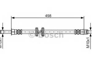 Гальмівний шланг BOSCH 1987481006 на MERCEDES-BENZ V-CLASS (W639)