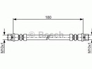 Гальмівний шланг BOSCH 1987476018 на AUDI A4 седан (8D2, B5)