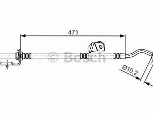 Гальмівний шланг HYUNDAIKIA Tucsonix35Sportage FL 1,6-2,4 10&gt &gt BOSCH 1987481715 на KIA SPORTAGE (SL)