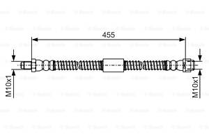 Гальмівний шланг MB S/CL/E/CLS-Klasse ''F ''05-11