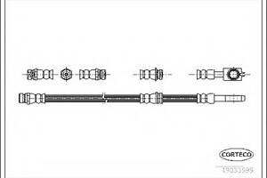 Гальмівний шланг перед. A3/Altea/Caddy/Golf/Jetta (04-21)