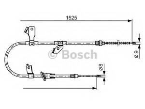 Гальмівний трос BOSCH 1987482247 на MITSUBISHI MIRAGE VI (Z3_A, Z2_A)