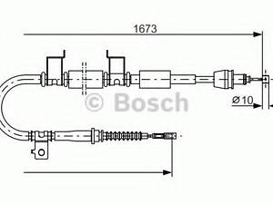 Тормозной трос BOSCH 1987482362 на KIA CEE'D Наклонная задняя часть (ED)